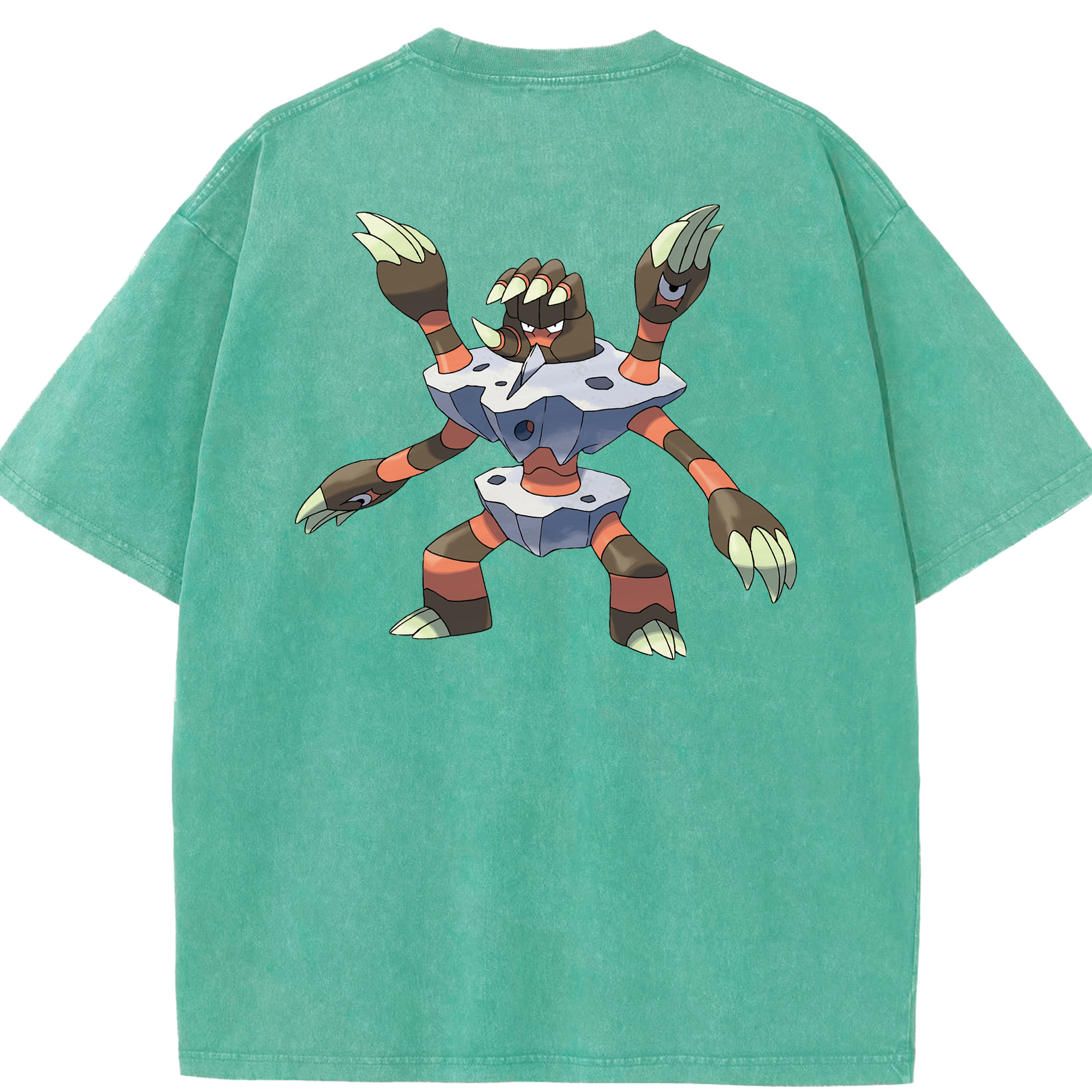 （画像用） ポケットモンスター Pokémon 綿100% ヴィンテージ風 半袖Tシャツ（背面プリント）